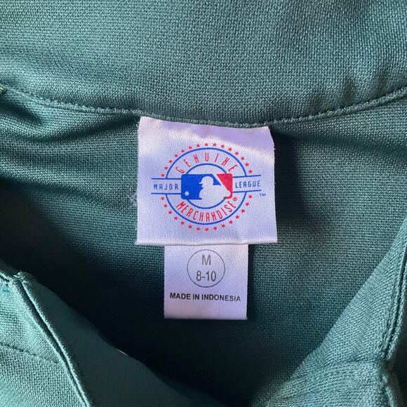 Genuine Big Kid’s Short Sleeve Sport Shirt Size M (8-10),Green,Oakland Athletics - Picture 5 of 8